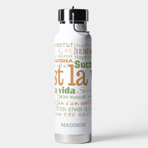 C'est La Vie Individuelle Name Trinkflasche