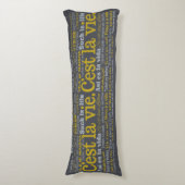 C'est La Vie Kissen (Vorderseite Vertikal)