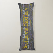 C'est La Vie Kissen (Rückseite (Vertikal))
