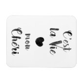 C'est la Vie mon Chéri Magnet (Horizontal)