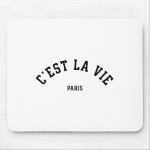 Cest La Vie Paris Frankreich Frauen Männer Vintage Mousepad