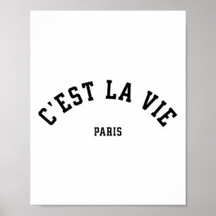 Cest La Vie Paris Frankreich Frauen Männer Vintage Poster