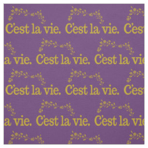 C'est La Vie personalisierbares Gewebe Stoff