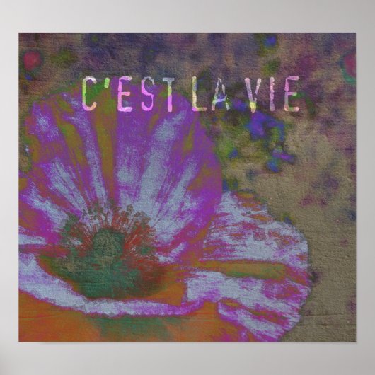 C'est La Vie Poppy Poster (Vorne)