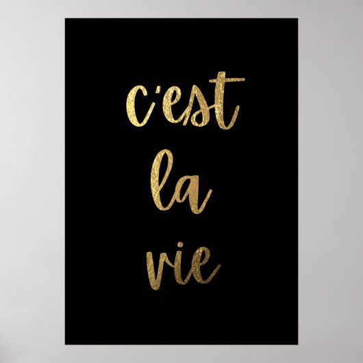 C'est la vie poster (Vorne)