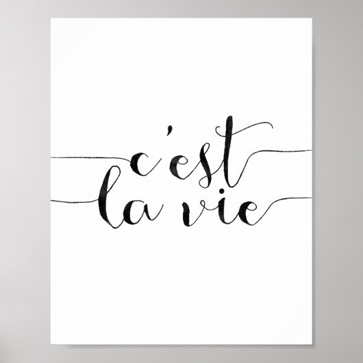 C'est La Vie Poster (Vorne)