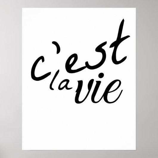 C'est La Vie Poster (Vorne)