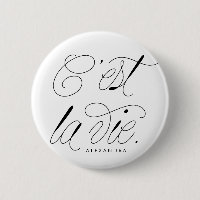 C'est La Vie Quote Chic Typografie