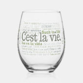C'est La Vie Weinglas Ohne Stiel (Links)