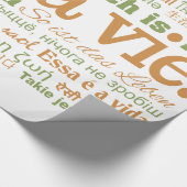C'est La Vie Zollverpackungspapier Geschenkpapier (Ecke)