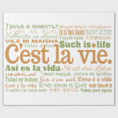 C'est La Vie Zollverpackungspapier Geschenkpapier (Flach)