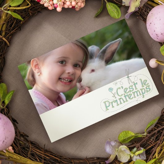 C'est le printemps - Foto hinzufügen Postkarte