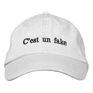C'est Un Fake Bestickte Baseballkappe