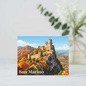 Cesta-Turm San Marino Postkarte (Stehend Vorderseite)