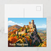 Cesta-Turm San Marino Postkarte (Vorne/Hinten)