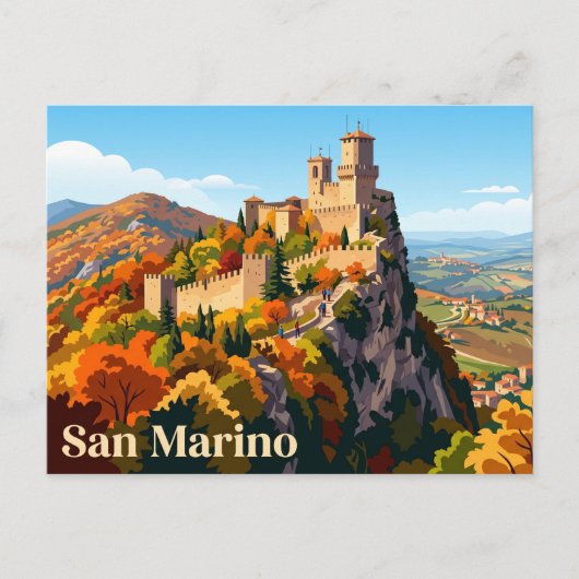 Cesta-Turm San Marino Postkarte (Vorderseite)