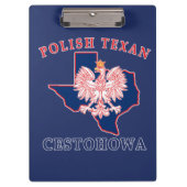 Cestohowa Polnisch Texan Klemmbrett (Vorderseite)
