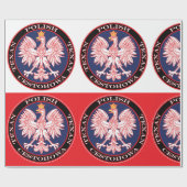 Cestohowa Runde Polnisch Texan Geschenkpapier (Flach)