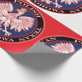 Cestohowa Runde Polnisch Texan Geschenkpapier (Ecke)