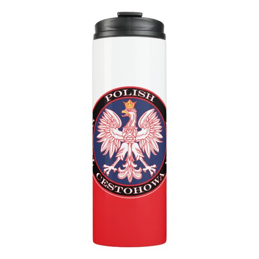 Cestohowa Runde Polnisch Texan Thermosbecher (Vorderseite)