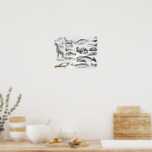 Cetacea Edentata Poster (Küche)