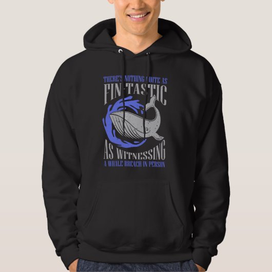 Cetacean Quote für Wal und Blauer Wal oder Beluga Hoodie (Vorderseite)