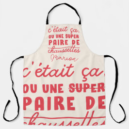 C'était ça ou des chaussettes All-over-Print-Schür Schürze
