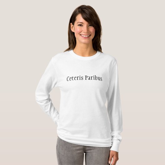 Ceteris paribus T-Shirt (Vorne ganz)