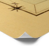 Cetus - Vintages Astronomisches Star Chart Image Poster (Ecke)