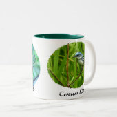 Ceurlean Trällerer, gelber Trällerer II Zweifarbige Tasse (VorderseiteRechts)