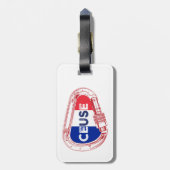 Ceuse France Rock Climbing Carabiner Gepäckanhänger (Rückseite vertikal)