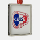 Ceuse France Rock Climbing Carabiner Ornament Aus Metall (Rechts)