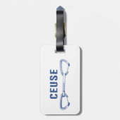 Ceuse France Rock Climbing Quickziehen Gepäckanhänger (Rückseite vertikal)