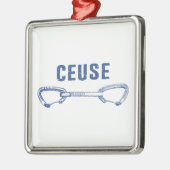 Ceuse France Rock Climbing Quickziehen Ornament Aus Metall (Links)
