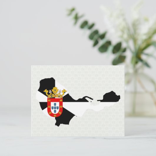 Ceuta Flag Karte (Stehend Vorderseite)