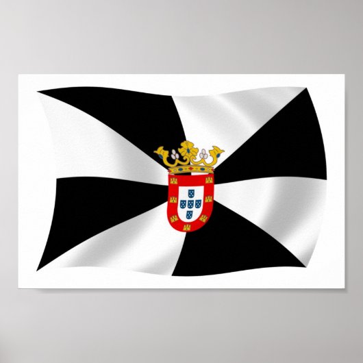 Ceuta Flag Poster Print (Vorne)