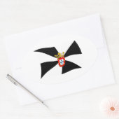 Ceuta-Flaggenaufkleber Ovaler Aufkleber (Umschlag)