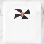 Ceuta-Flaggenaufkleber Ovaler Aufkleber (Tasche)