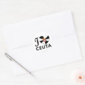 Ceuta-Liebe Runder Aufkleber (Umschlag)