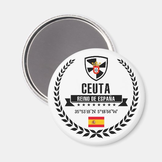 Ceuta Magnet (Vorderseite/Rückseite)