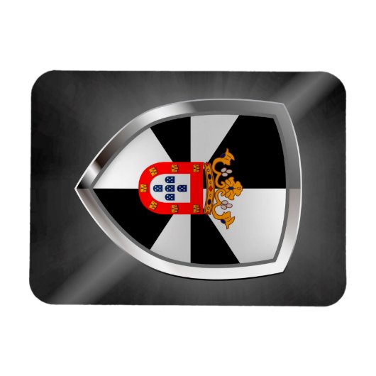 Ceuta Mettalic Emblem Magnet (Horizontal)