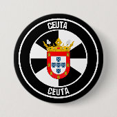 Ceuta Round Emblem Button (Vorderseite)