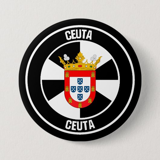 Ceuta Round Emblem Button (Vorderseite)
