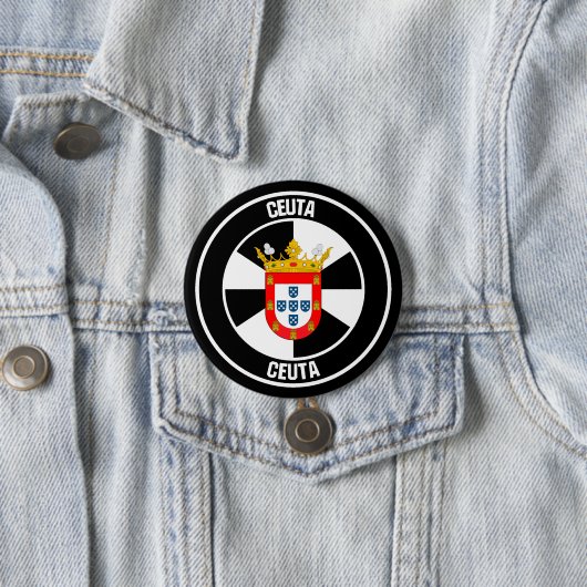 Ceuta Round Emblem Button (Beispiel)