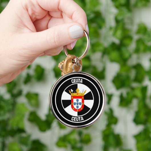 Ceuta Round Emblem Schlüsselanhänger (Hand)