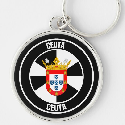 Ceuta Round Emblem Schlüsselanhänger (Vorne)