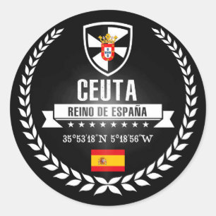 Ceuta Runder Aufkleber