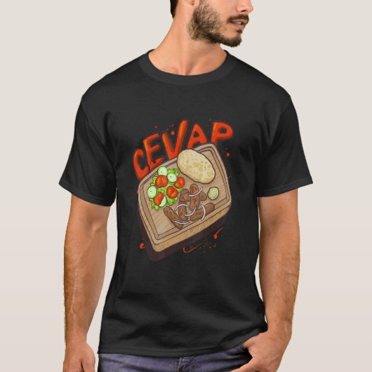 Cevap Serbisch Grill Würstchen Cvapi 2 T-Shirt (Vorderseite)