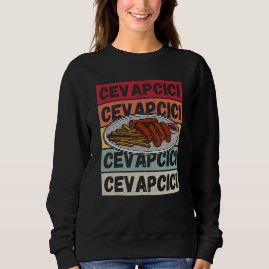 Cevapcici Kebab Balkan cuisine 12 Sweatshirt (Vorderseite)