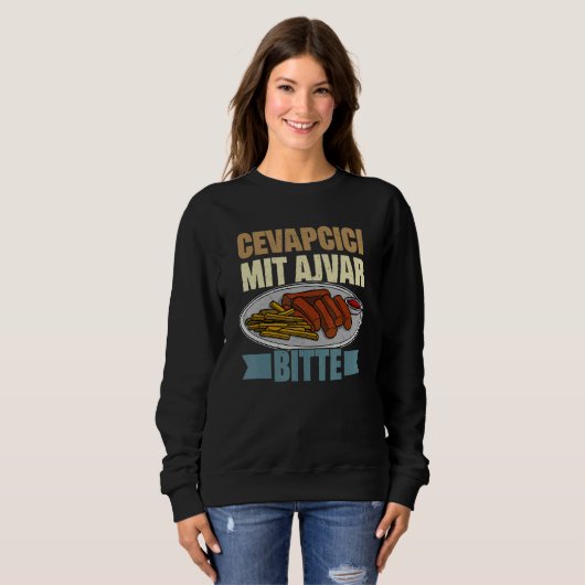 Cevapcici Kebab Balkan cuisine 30 Sweatshirt (Vorne ganz)